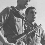 Dionigio Marchelli “Denis” (col il mitra) e Antonio Noceti “Romeo” della Brg. Volante Severino – III Div. Garibaldina Ligure Cichero”.